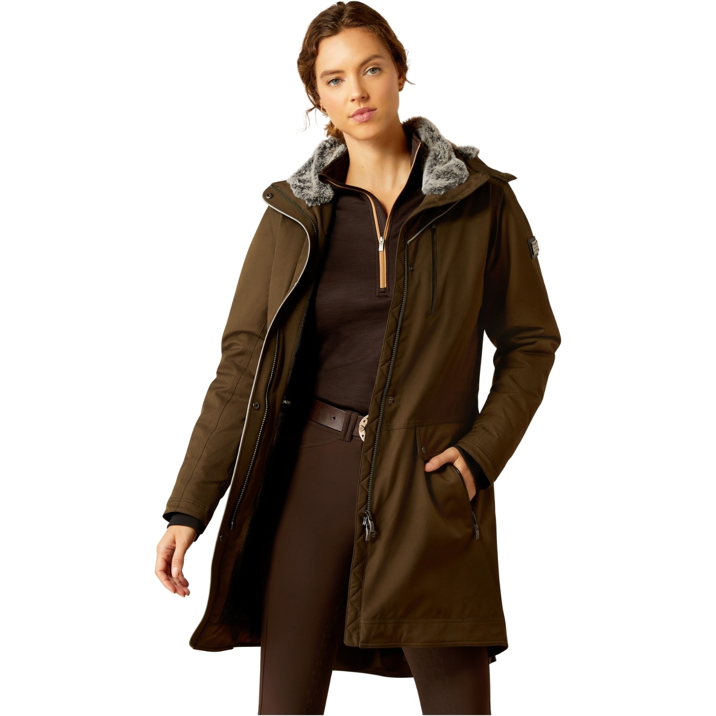 Ariat Womens Tempest Insulated Waterproof Parka 10052833 - Relic
